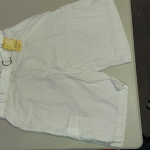 Chams White Cargo Shorts for Men